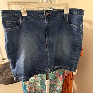 Lee Mid Rise Denim Skort
